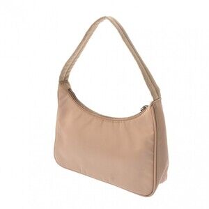 Prada Re Edition Beige Pink Bag Handbag Nylon Tan